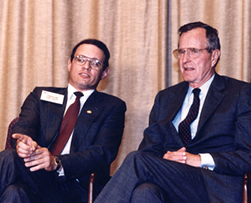 Taylor Brown with President Bush